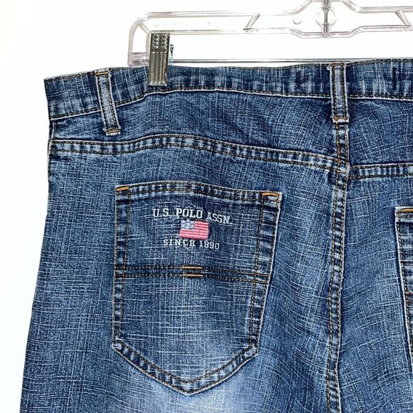Vintage U.S. Polo Assn. Mens Denim Jeans Dark Wash Size 40x30 Relaxed Fit Classi - Picture 7 of 12